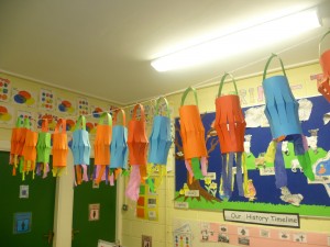 We made lovely lanterns to celebrate Chinese New Year in infants. 